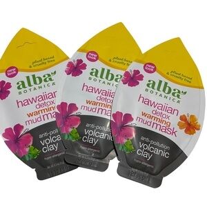 Alba Hawaiian Detox Mud Mask Anti-Pollution Warming Volcanic Mud x 3 Packs